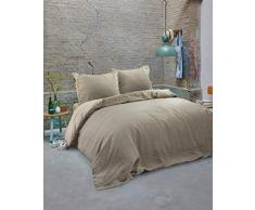 BLCKOUT Arizona-Juego de Fundas de Cama, Color Azul, Lino, 240 x 200/220 cm