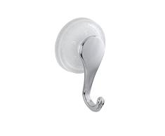 Wenko 22677100Â Ganchos Gancho de Pared (2Â Unidades, plÃ¡stico, Cromo, 5Â x 5.7Â x 9Â cm
