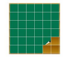 FoLIESEN Adhesivo para Azulejos para baño y Cocina – 10 x 10 cm – Verde Mate – 160 Adhesivos para Azulejos para Pared Azulejos