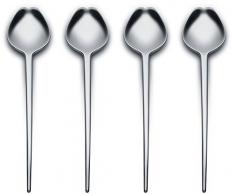 Alessi bmgs03s4Â Juego conÂ âÂ Cuchillo de entrante o Postre Cubiertos, Acero Inoxidable, Plata, 4Â Unidades