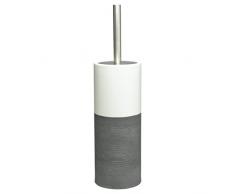 Sealskin Escobillero Doppio, 10.1 x 10.1 x 38.3 cm, Porcelana, Gris