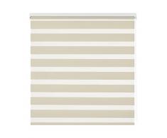 Estoralis Vera - Estor Enrollable Doble Tejido, Noche y dÃ­a, Beige, 170 x 250 cm