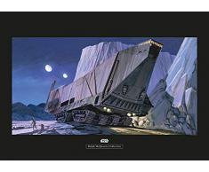 Komar Wandbild Von Star Wars Classic RMQ Sandcrawler | Kinderzimmer, Jugendzimmer, Dekoration, Kunstdruck | ohne Rahmen | WB156-70x50 fotomural, carbÃ³n