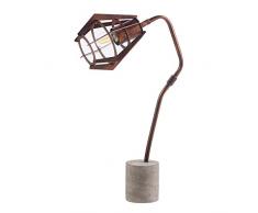 versanora Rustica lámpara de mesa lámpara de escritorio lámpara de noche cobre cemento