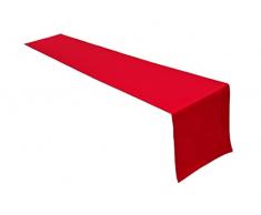 Camino de Mesa algodÃ³n, colecciÃ³n Concept, Color y tamaÃ±o a Elegir (Camino de Mesa â 40 x 180 cm, Rojo)