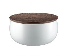 Alessi The Five Season MW62L 1 W Vela Perfumada Base Vegetal, Grande-Bergamota, Lirio del Valle y Musgo, Brrr, Cera, Porcelana,Madera de Fresno, Blanco