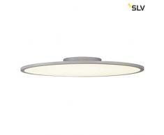 SLV Panel 60 Redondo LED Indoor Plafón de Techo Gris Plateado 4000K Luces Aluminio 42W Gris
