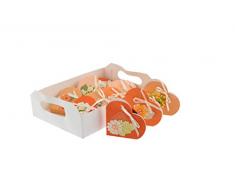 Comarco Sa 15534 - Cestas de Regalo, Papel de Morera, Naranja, 8 x 2 x 10 cm