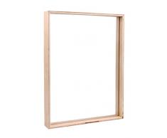 Rayher Marco de madera con doble metacrilato, 35x26x4 cm, para cuadros 3D, 62927505
