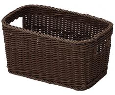 Saleen 02060906101 aproximadamente 34 x 20 x 18 cm cesta rectangular para aberturas con mango, marrón