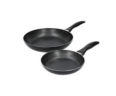 KitchenCraft Juego de 2 Sartenes de Aluminio Antiadherente en Caja de Regalo 28cm, 20cm