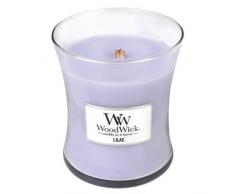 Woodwick Lila Vela aromática en Tarro Medio, Azul, 9.9x9.8x11.9 cm