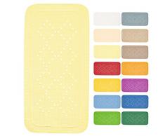 Spirella 91 x 36, Amarillo colección Alaska, Alfombrilla de Ducha, PVC
