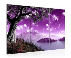 Runa Art 601331c - Cuadro de pared (120 x 80 cm, lienzo de fieltro, tamaÃ±o XXL, 3 piezas, fabricado en Alemania, listo para colgar), diseÃ±o de montaÃ±as