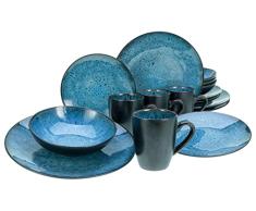 CreaTable, 23630, Serie CAPRI - Juego de vajilla (16 piezas)