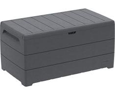 Duramax - Arcón baúl - CedarGrain 416 L - PVC - color gris antracita
