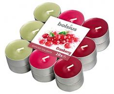 Bolsius Tealights - Juego de 18 velas aromáticas de arándano, multicolor