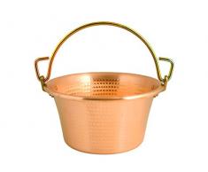 LAR Paiolo de Cobre Marca Mango de Arco D. 26Â cm Olla Polenta