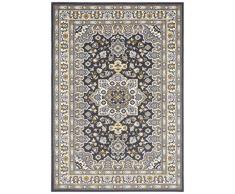 Nouristan Mirkan Orient Alfombra - Alfombra de salÃ³n Oriental de Pelo Corto, Vintage, Alfombra Oriental para Comedor, salÃ³n, Dormitorio, Gris Oscuro, 80 x 150 cm