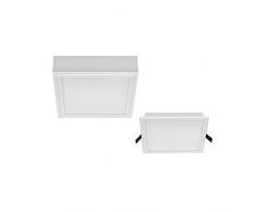 OPPLE Lighting PALLAS Interior Color blanco iluminación de techo - Lámpara (Salón comedor, Cocina, Cuarto de lavado, Salón, Oficina, Interior, Color blanco, Empotrada, Color blanco, Rectángulo)