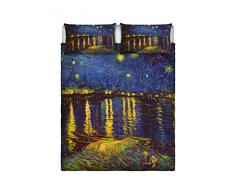 Sogni dAutore Set de Ropa de Cama (Hoja Plana 255x300cm + 2 Fundas Cojin 52x82cm con Solapa Interna), SD52, 100Â % AlgodÃ³n, Doble