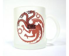 SD toys Taza Vidrio, Targaryen Game of Thrones, Color translucida