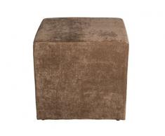 Sofá taburete taburete cuadrado de 45 xH45cm en marrón - disponible en varios colores y dos tamaños - el compañero ideal para tu sofá