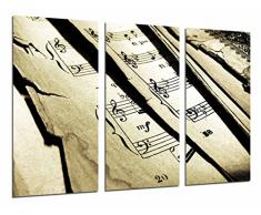 Poster Fotográfico Decoracion Musical Partitura vintage, Tamaño total: 97 x 62 cm XXL
