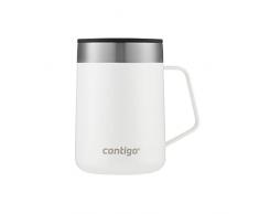Contigo Streeterville Desk Mug, vaso de café aislado con asa de acero inoxidable, vaso de café para llevar con tapa, mantiene el calor hasta 5 horas, óptimo para oficina u hogar, 410 ml