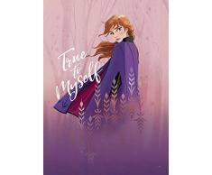 Komar Disney Wandbild Von Frozen Anna True to Myself | Kinderzimmer, Babyzimmer, Dekoration, Kunstdruck | ohne Rahmen | WB076-50x70 fotomural, carbÃ³n