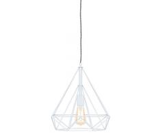 Its about Romi Amberes Lámpara Colgante Planchar, hierro, Blanco, E27 40W