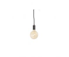 Lámpara colgante + bombilla LED GM, Negro, Lot de 2 Suspensions + Ampoule LED Gm Noir Câble 100 cm