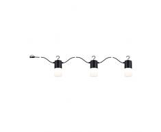 Paulmann 94761 Cadena LED Plug & Shine Tubs IP44 3x2W 3x160lm Regulable Antracita Aluminio 3000K E14 Incl. Fuente de luz Intercambiable, 6 W