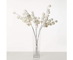 Express Flor Rama Artificial con Bolas Nevadas (1 ud.)