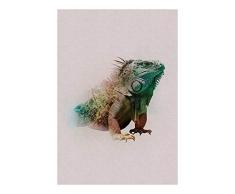 Komar Wandbild Von Animals Paradise Iguana | Poster, Bild, Wohnzimmer, Schlafzimmer, Dekoration, Kunstdruck | ohne Rahmen | P083C-50x70 fotomural, carbÃ³n