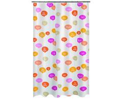 Spirella colección Ciao, Cortina de Ducha Textil 180 x 200, 100% Polyester, Multicolor, Peva, Naranja/Rosa, x cm