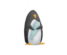 Komar Wandbild Von Cute Animal Penguin | Poster, Bild, Wohnzimmer, Schlafzimmer, Dekoration, Kunstdruck | ohne Rahmen | P111C-50x70 fotomural, Schwarz, WeiÃ, Blau, Orange