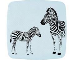 Ridder Alfombrilla de Ducha Zebra de 100% Caucho sintético (TPE = elastómero termoplástico), Color Blanco, Aprox. 54 x 54 cm.