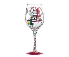 Enesco Lolita a27960Â Cristal Maman Trabajando Standard Copa de Vino, 22,5Â cm