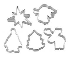 Dr. Oetker 1063 - Set 6 Cortadores Galletas Navidad Ã6-8x1,5cm., en acero inoxidable