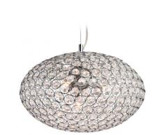 Firstlight - Lámpara de techo (G9, 28 W, bombilla halógena, cristal), diseño oval