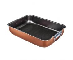 Moneta Zecchino Rustidera de Horno, Lasagnera Antiadherente, Cobre, 31x23 cm