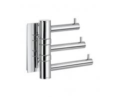 Smedbo Piscina Swing Brazo Triple Gancho, Plata