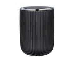 Wenko Papelera Agropoli S Gris con Tapa basculante, Cubo de baño, 2 L, 14,5 x 20 x 14,5 cm