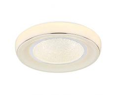 LÃ¡mpara LED de techo con efecto estrellado, mando a distancia, luz nocturna, regulable, cromo