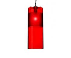 Kartell 9010W3 Easy - Luz de techo tipo foco, color rojo transparente