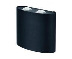 Ledvance Outdoor - Aplique de pared y techo, aluminio, 10.5 W, color gris oscuro