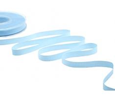 Furlanis - Poly Algodón, Cinta De Polialgodón Mate Para Embalaje Regalo, Decoraciones, Bomboneras - Azul Baby, 10 mm x 25 m