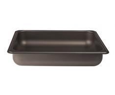 Ollas Bandeja Agnelli Gastronorm 1/2 de Aluminio, Negro, 6 cm