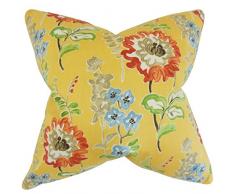 La Almohada Collection Haley para cojÃn, diseño de Flores Oro, Amarillo